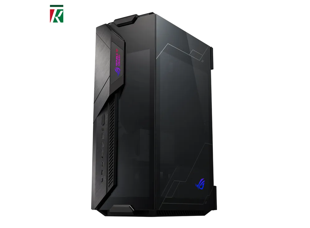 ASUS ROG Z11 Mini-ITX/DTX Mid-Tower PC Gaming Case – Patented 11° Tilt Design, ATX PSU Support3-Slot GPU Compatible, Tempered Glass