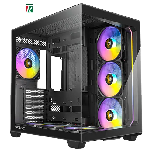 Antec C5 ARGB Mid Tower Gaming Case – Tempered Glass – High Airflow – Black
