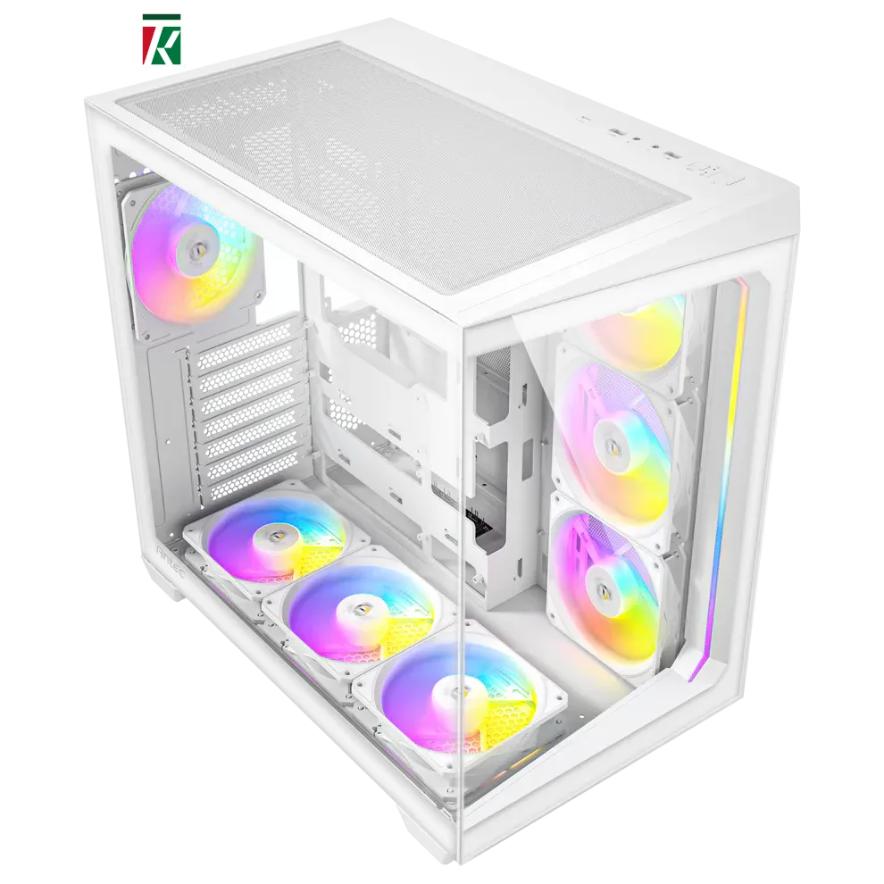 Antec C5 ARGB Mid Tower Gaming Case – Tempered Glass – High Airflow – White