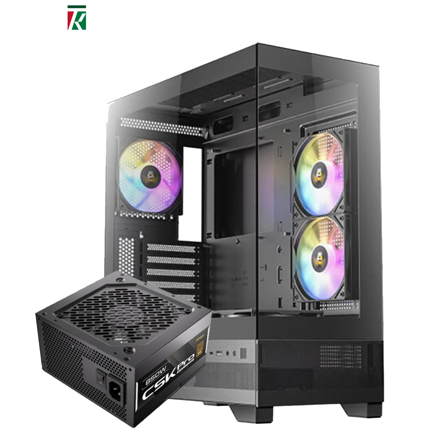 Antec CX700 RGB Mid Tower Gaming Case + Antec CSK Pro 850W 80+ Bronze ATX 3.1 PSU Bundle