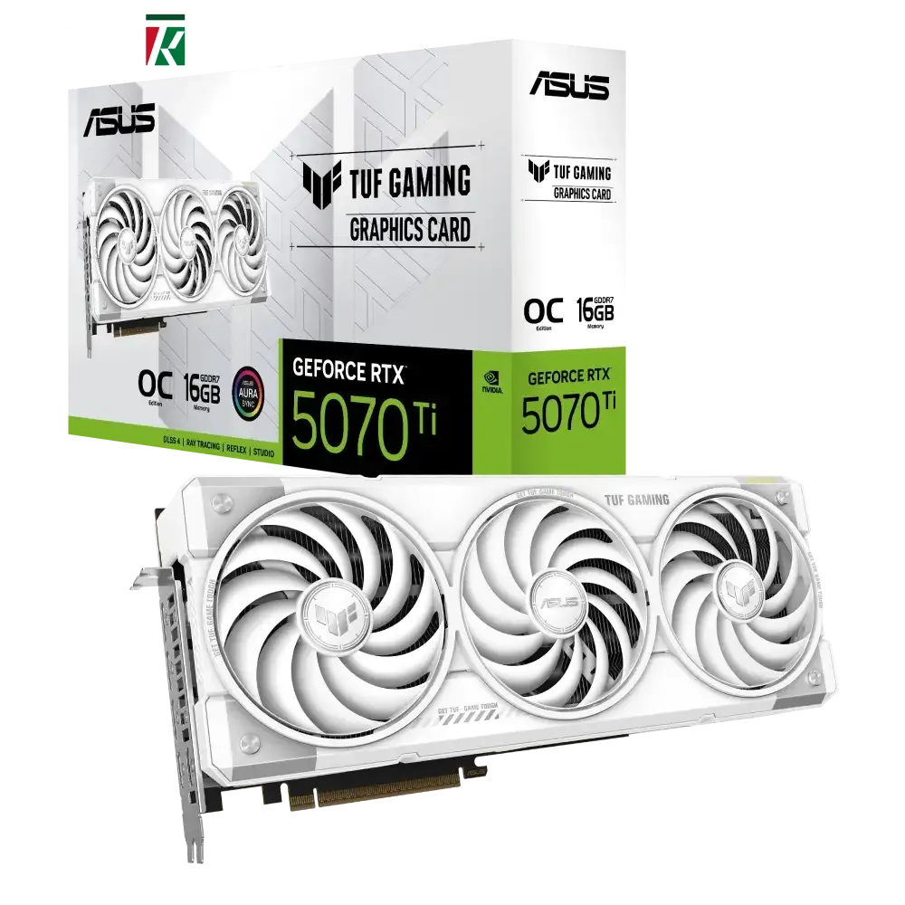 ASUS TUF Gaming GeForce RTX 5070 Ti 16GB GDDR7 White Edition