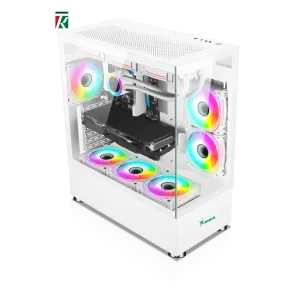 Xander Jupiter ARGB Mid Tower Gaming Case White + 850W Bronze PSU Bundle