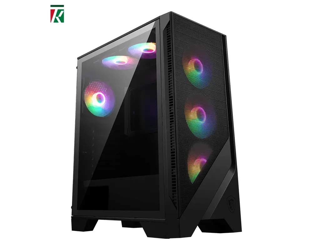 MSI MAG Forge 120A Airflow Mid Tower Gaming Case RGB Tempered Glass