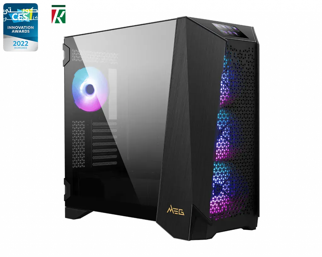 MSI MEG PROSPECT 700R Mid Tower Gaming Case Black Tempered Glass Premium
