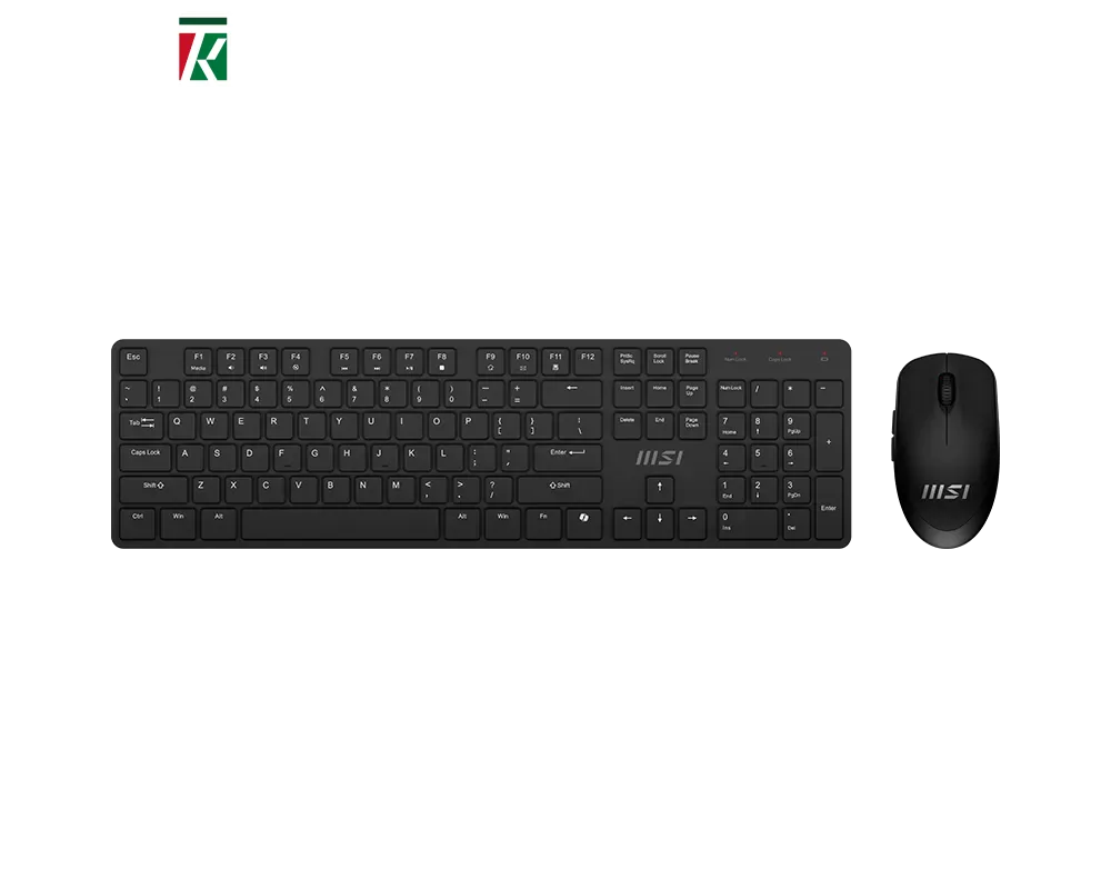 MSI FORGE K200 Wireless Combo Keyboard Mouse 2.4GHz USB Receiver
