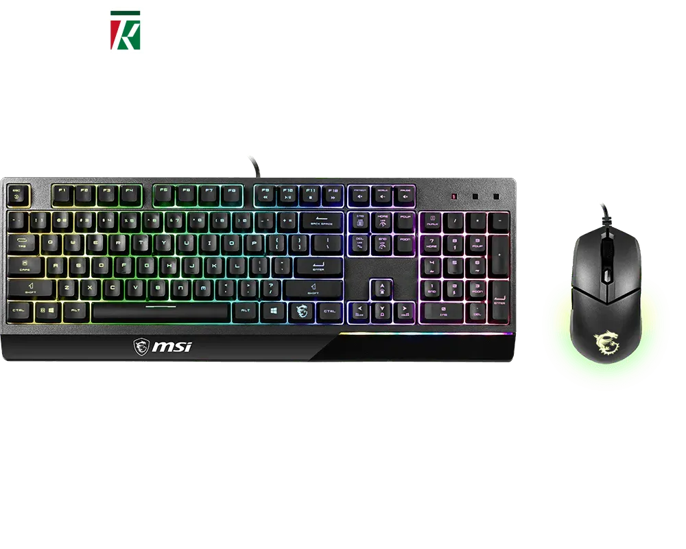 MSI VIGOR GK30 Gaming Keyboard & Mouse Combo RGB LED Backlit
