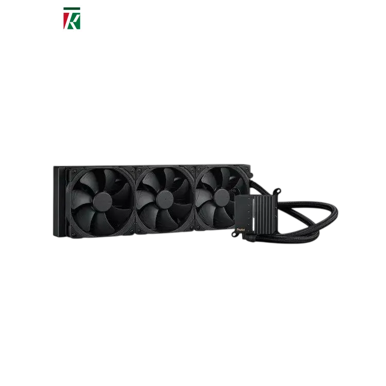 ASUS ProArt LC 420 AIO CPU Liquid Cooler 420mm Radiator with Noctua NF-A14 PWM 140mm Fans System Status Display