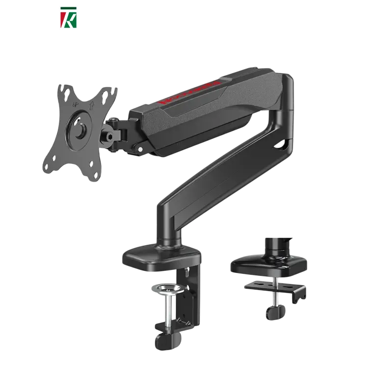 Redragon GMK914 Single Monitor Arm Stand – Gas Spring Adjustable, 13-32 Inch, VESA Mount