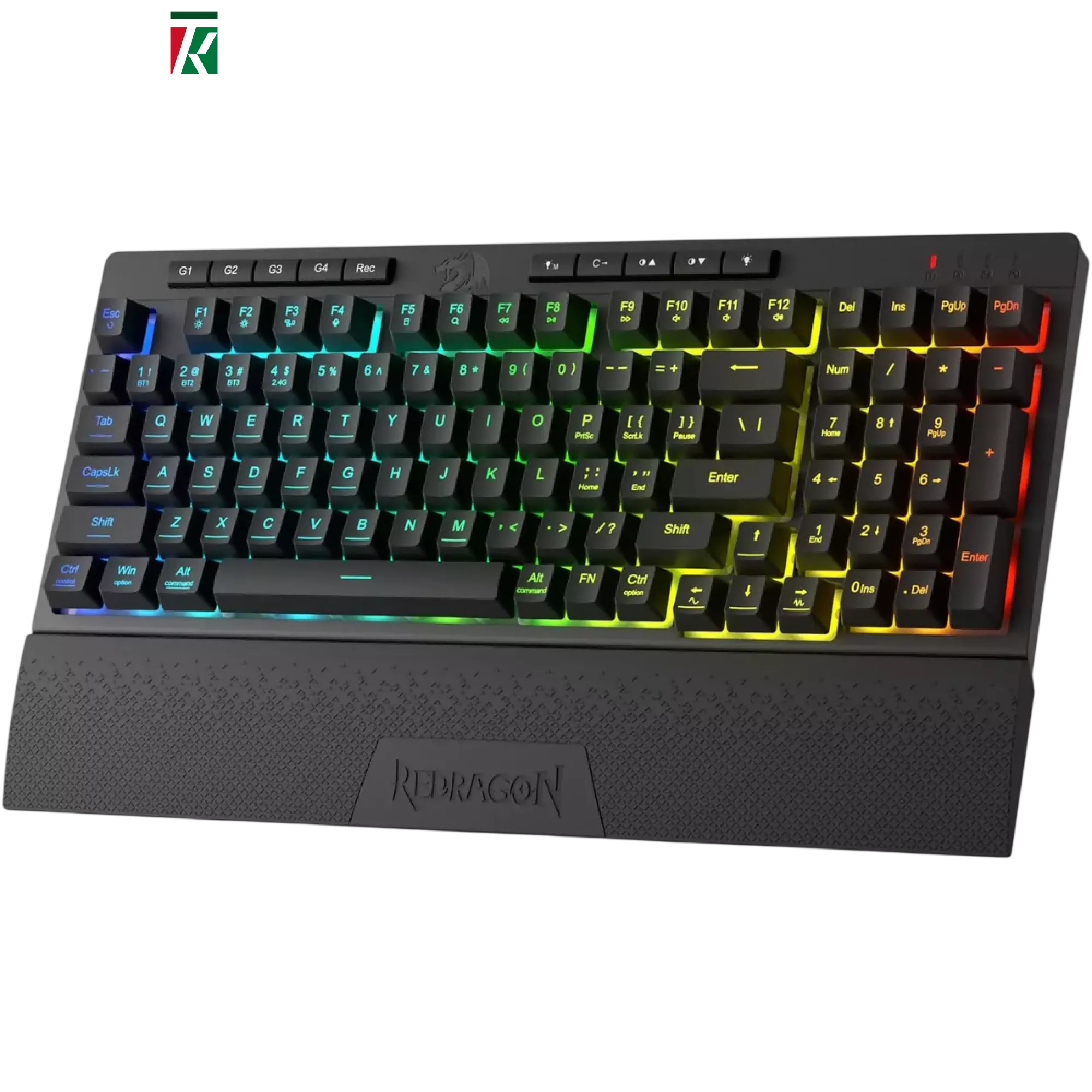Redragon K515 PRO Shiva RGB Wireless Gaming Keyboard – Tri-Mode Bluetooth, 2.4GHz, USB-C, Membrane