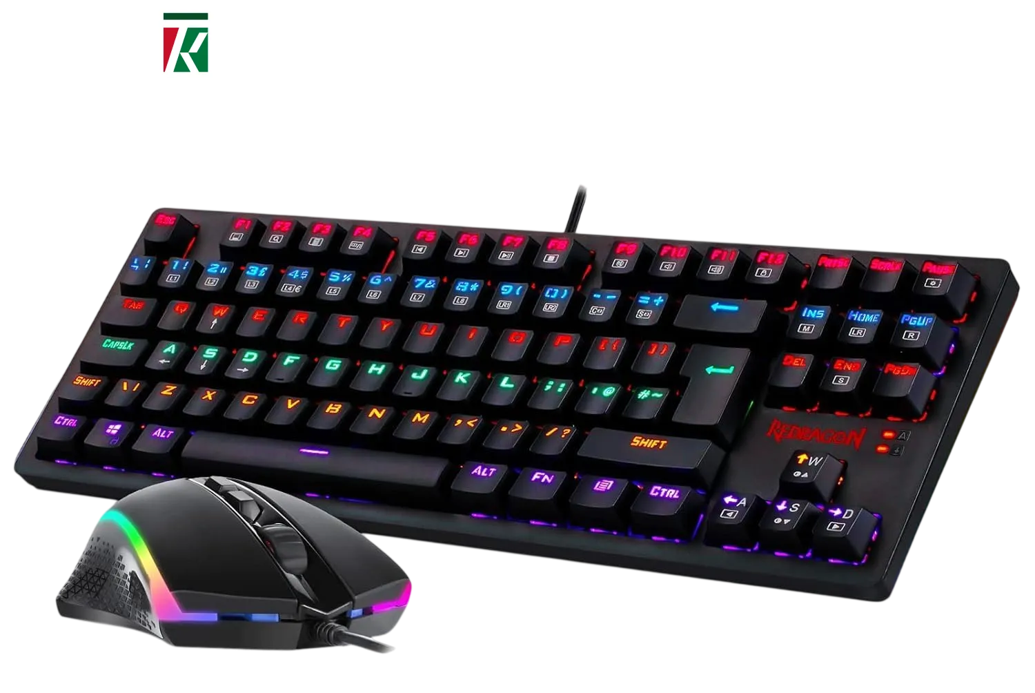 Redragon S113 Mechanical Gaming Keyboard & Mouse Combo – Brown Switch, RGB Mouse 4200 DPI, Wired