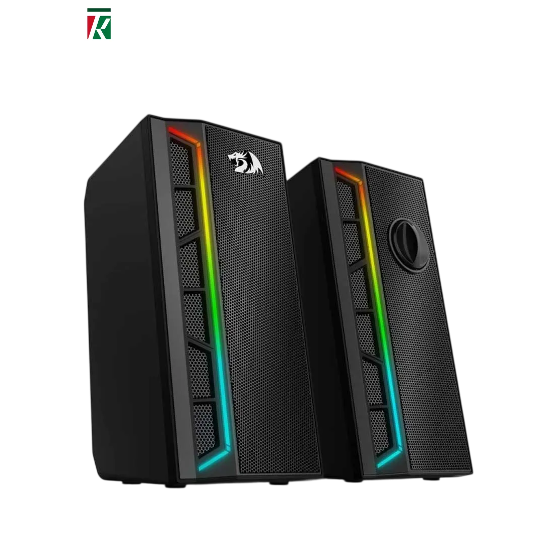 Redragon GS580 Calliope RGB Stereo Gaming Speakers – 2.0 Channel, USB Powered, 3.5mm
