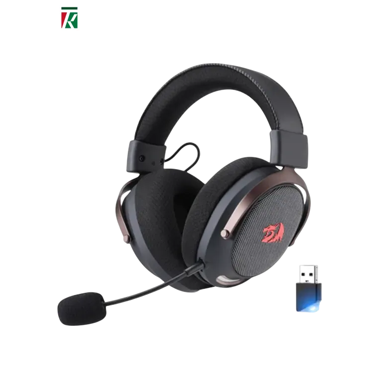 Redragon H858 Arrow Pro Wireless Gaming Headset – 4 Mode, 7.1 Surround Sound, 53mm Drivers, Bluetooth/2.4GHz/USB/AUX