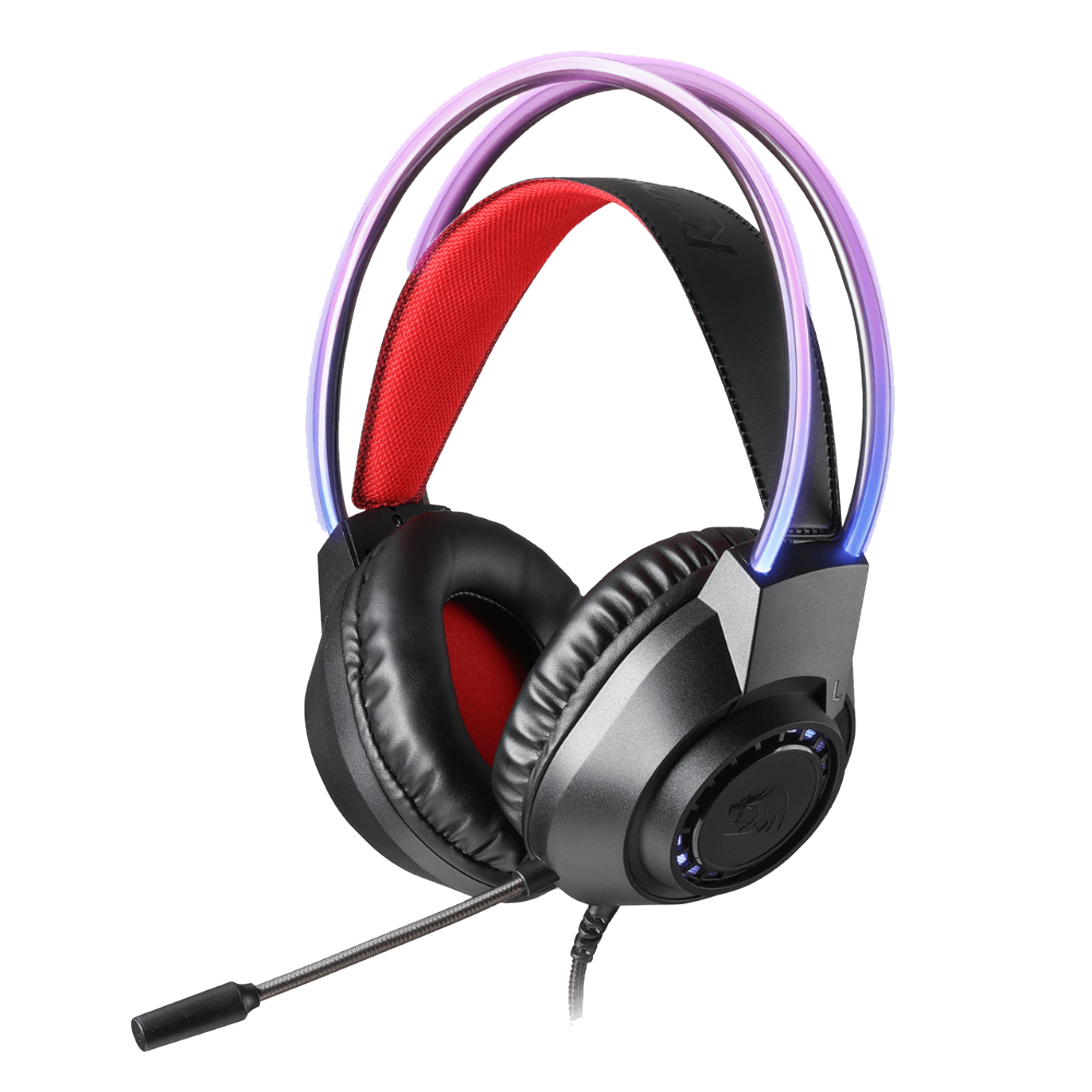 Redragon H231 SCREAM RGB Wired Gaming Headset – Stereo Sound, 40mm Drivers, Noise-Canceling Mic - Black