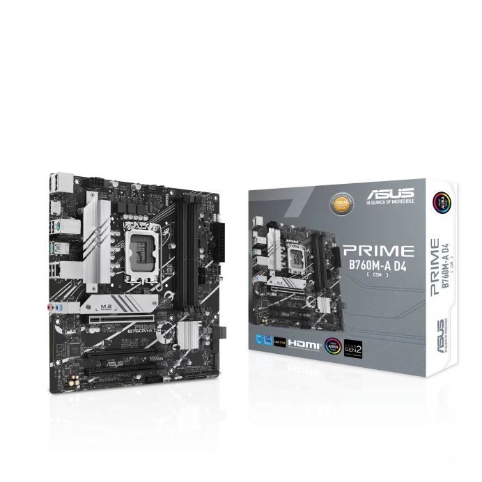 ASUS PRIME B760M-A D4-CSM Socket LGA 1700 Motherboard