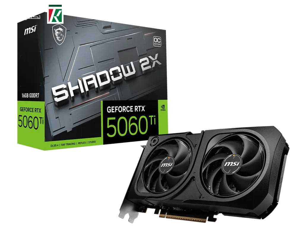 MSI GeForce RTX 5060 Ti 16G SHADOW 2X OC PLUS 16GB GDDR7