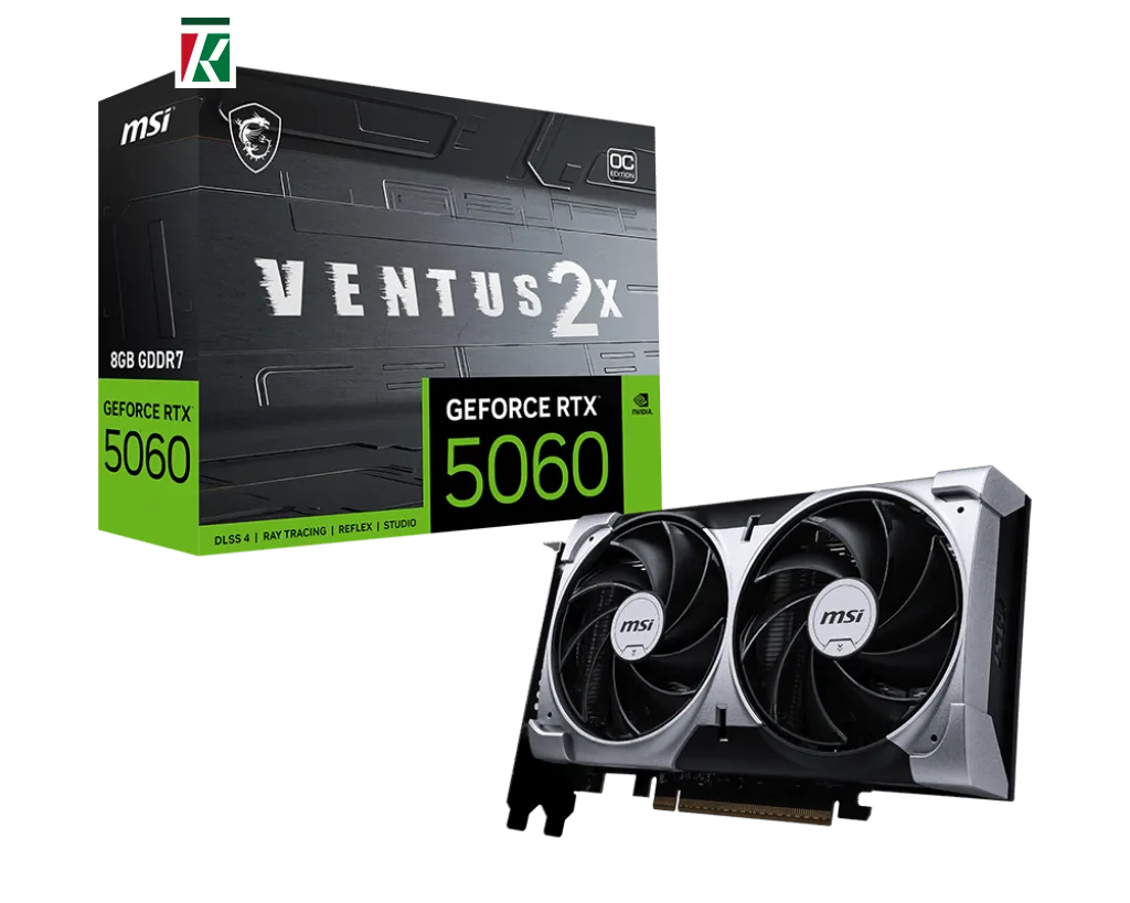 MSI GeForce RTX 5060 8G VENTUS 2X OC 8GB GDDR7