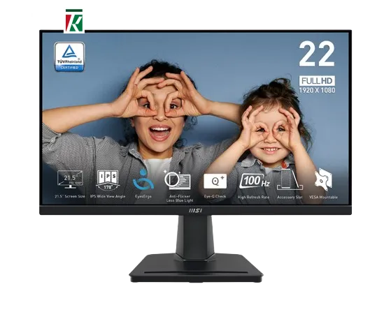 MSI PRO MP225 21.5 Inch Full HD Office Monitor - IPS 100Hz Eye-Friendly Screen