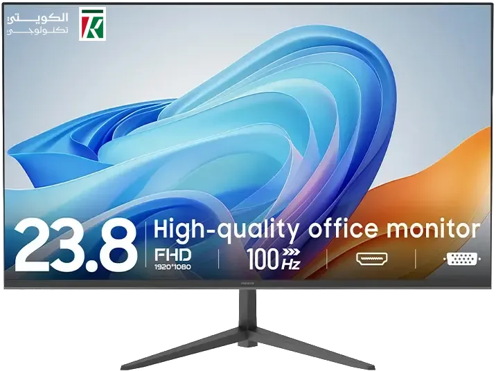 Aiwa MF2403-V IPS FHD 100Hz 24" Flat Business Monitor – 99% sRGB, Frameless, 1000:1 Contrast Ratio, A+ Panel, HDMI, VGA, Audio Out