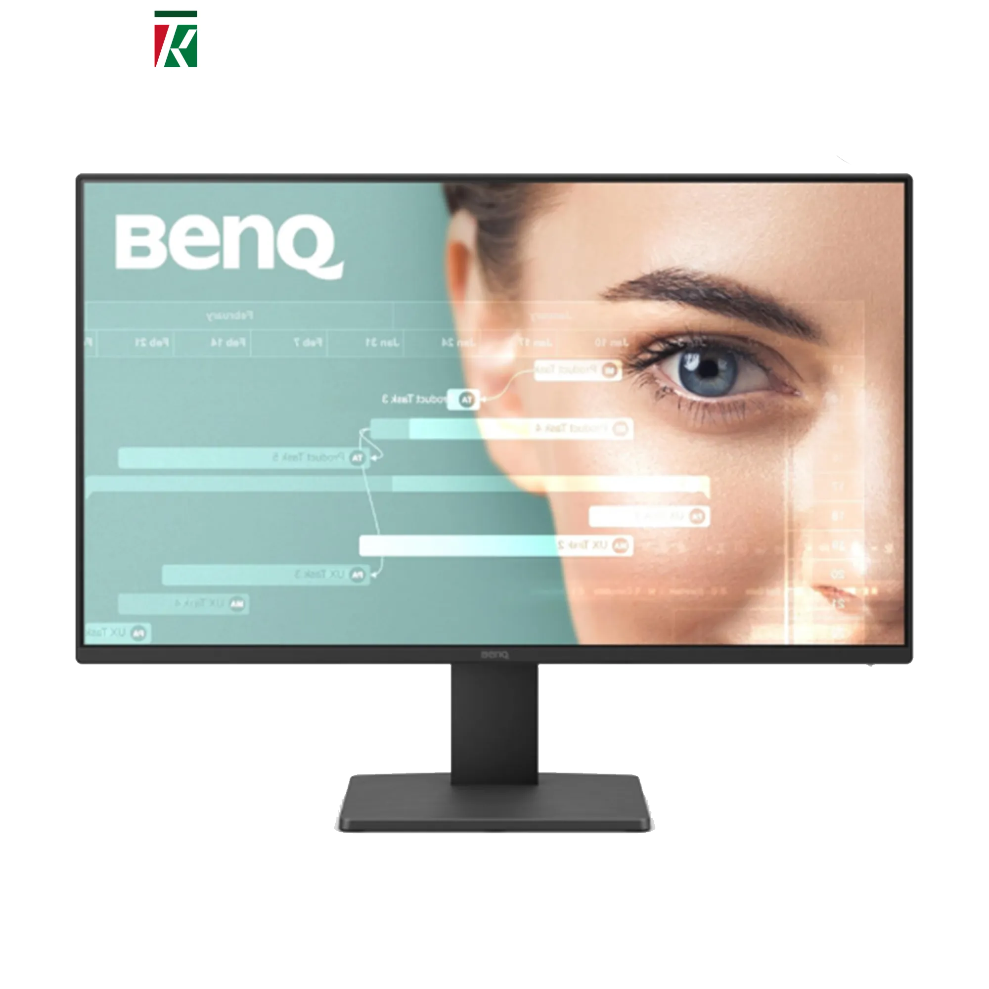 BenQ GW2491 23.8” 1080p FHD 100Hz IPS Eye-Care Monitor, HDMI, DisplayPort, 1080x1920, Ultra Slim Bezel, TUV-Certified, Flicker-Free, Low Blue Light Plus, Eye-CareU