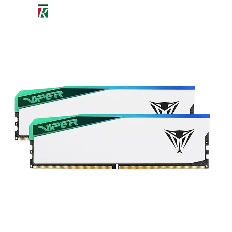 Patriot Viper Elite DDR5 RGB White RAM 48GB (2×24GB) 6400MHz CL32 UDIMM Desktop Gaming Memory Kit
