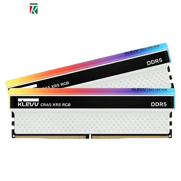 KLEVV CRAS XR5 RGB DDR5 RAM 32GB (2×16GB) 8000MHz CL38 A-Die Gaming Desktop Memory – SK Hynix, XMP 3.0