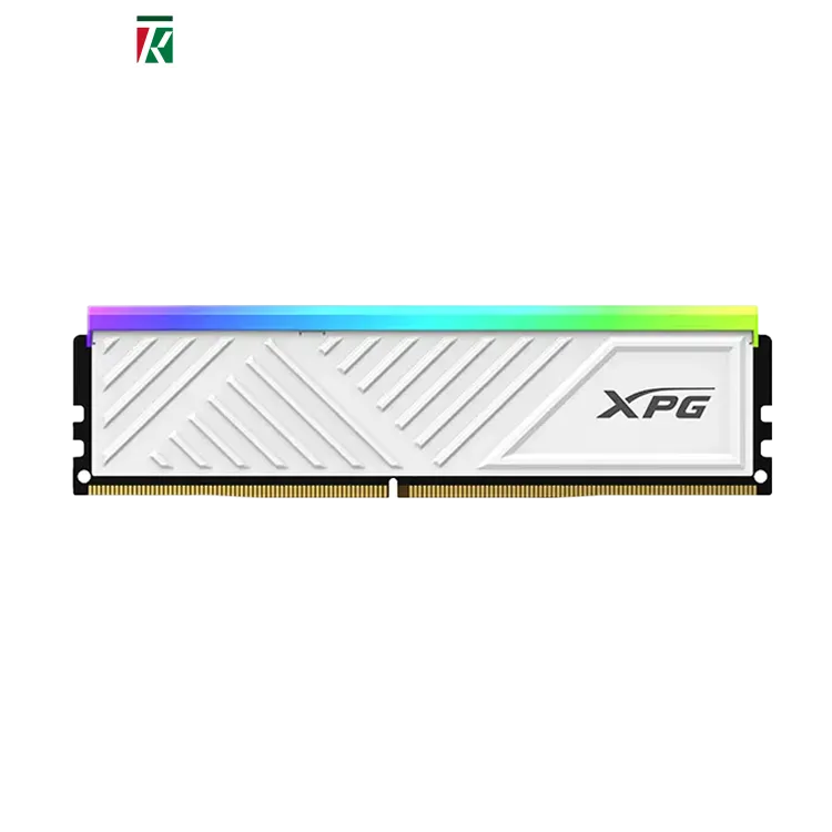 XPG D35 RGB DDR4 RAM 8GB 3200MHz CL16 UDIMM Desktop Gaming Memory – White