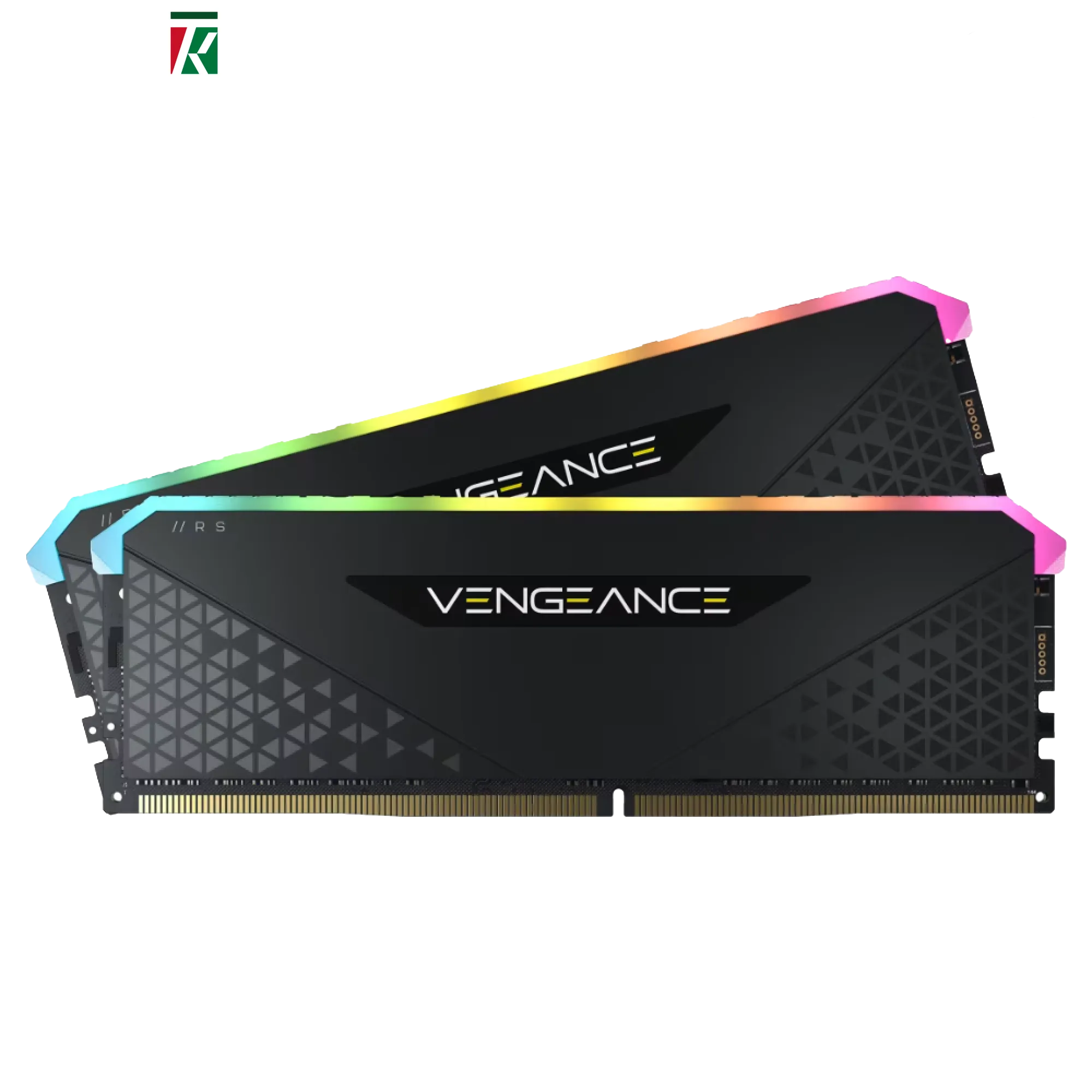 Corsair Vengeance RGB RS DDR4 RAM 16GB (2×8GB) 3200MHz CL16 UDIMM Desktop Gaming Memory – XMP 2.0, Black