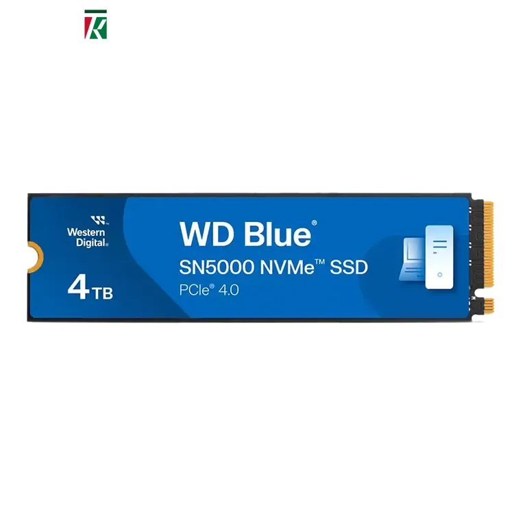 WD Blue SN5000 4TB PCIe Gen4 NVMe M.2 2280 SSD – Up to 5,500MB/s Read, 5,000MB/s Write