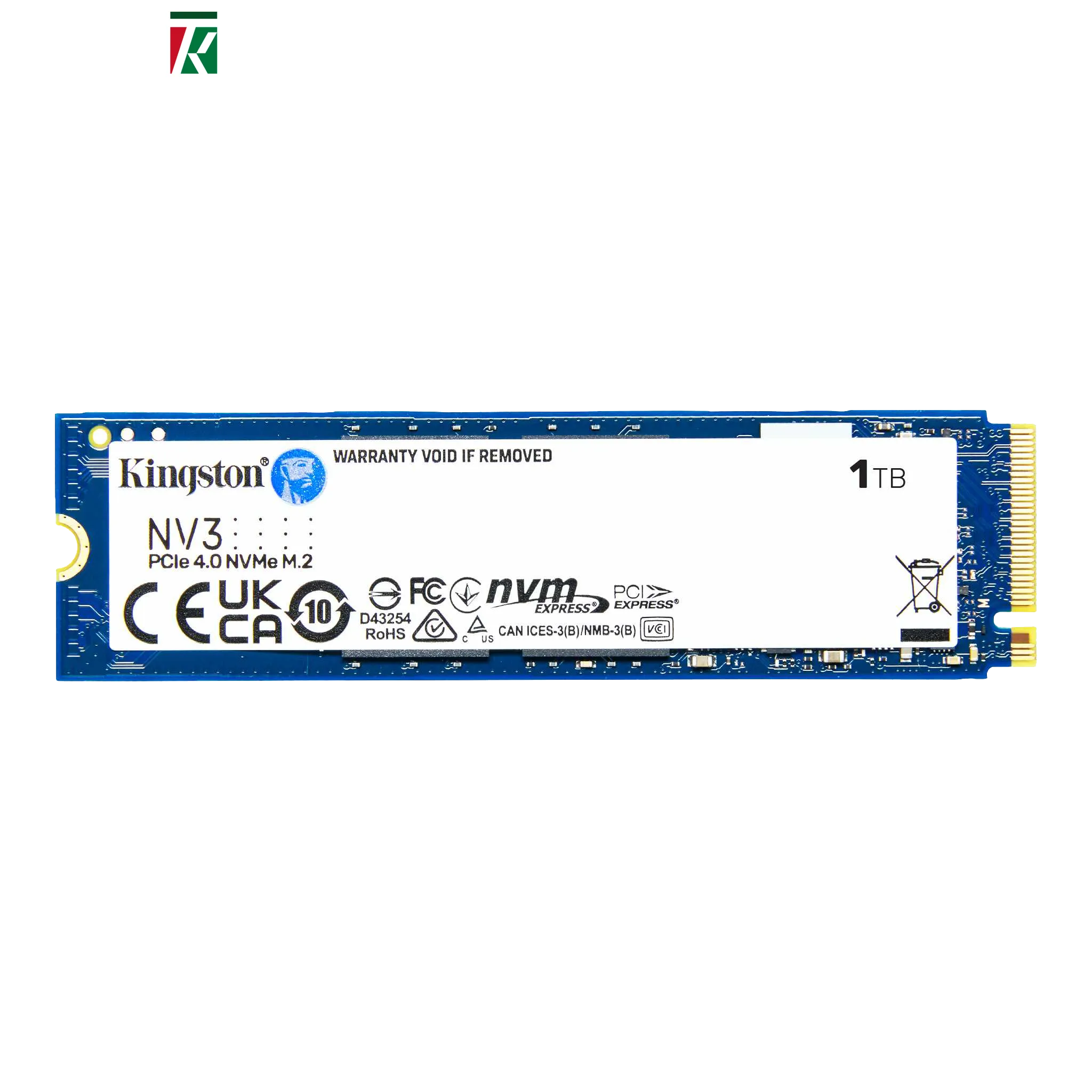 Kingston Technology NV3 1TB PCIe 4.0 NVMe M.2 2280 SSD – 6000MB/s Read, 4000MB/s Write, 3D NAND, 320TB Endurance, Includes Acronis Cloning Software