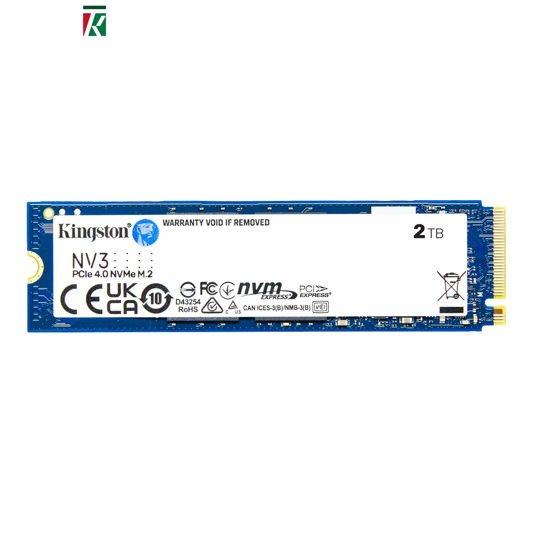 Kingston Technology NV3 2TB PCIe 4.0 NVMe M.2 2280 SSD – 6000MB/s Read, 5000MB/s Write, 3D NAND, Includes Acronis Cloning Software