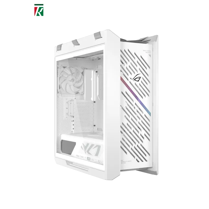 ASUS ROG Strix Helios II White E-ATX Mid-Tower Gaming Case – Dual Tempered Glass Panels, Aluminum Frame & Front, GPU Support up to 450mm, 420mm Radiator
